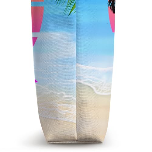 Bolso Tote Playa Retro St. Martin con Palmeras miniatura 2