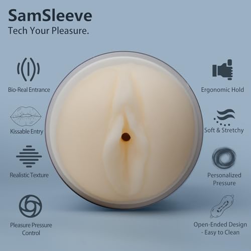 Image of 2-in-1 Dual-Ended Male Masturbator，Masturbation Cup, Male masterburbater，Penis Stroker, Pussy Sex, Oral Sex,Anal Sex 3 Mode Male Sex Toys (Blue)