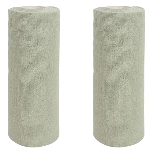 pQirnvIL Toallita de Limpieza Reutilizable, PañO de Cocina para el Hogar, Rollos de Toallas de Microfibra, Trapos para Platos, Reemplazo de Toallas de Papel para Lavar, Verde