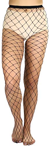 Image of ToBeInStyle Women's Large Fence Netting Pantyhose