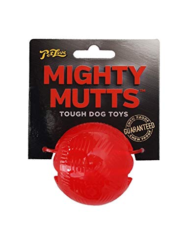 MikkiMighty Mutts Rubber Ball Rough Dog Toy (Small)