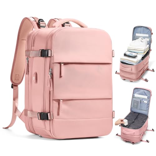 wepadre Vacuum Backpack Travel with Pump Travel Backpack with Vacuum System Expandable Vacpack Compression Backpacks for Travel Easy Vac Pack Carry on Luggage