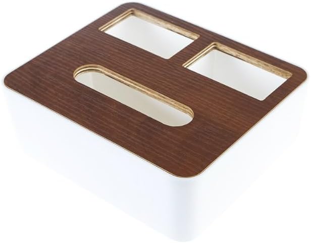 Solid Wood Tissue Box Multi-Functional Napkin Holder Plastic European-Style Wooden Pull-Out Tissue Dispenser