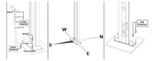 Formidra - Doccia Solare Happy Go 23L - DS-HG142BL - Doccia Solare Esterna In Polietilene Hd Con Doccetta Rimovibile, Miscelatore E Risciacquo Piedi - Compatto E Funzionale - Blu - 26 X 29 X 120 Cm - 4