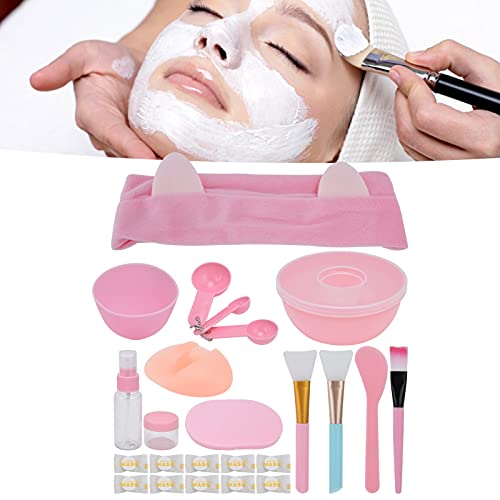 AUNMAS Conjunto de 26 tigelas de mistura de máscara facial, conjunto de ferramentas de máscara facia