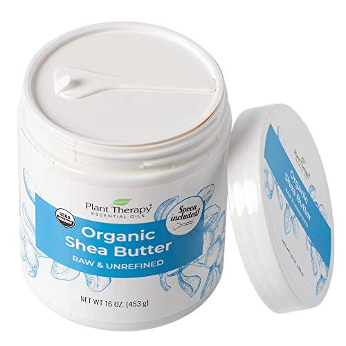 Plant Therapy Organic African Shea Butter Raw, Unrefined Usda Certified 16 Oz Jar For Body, Face & Hair 100% Pure, Natural Moisturizer, Best For Diys Like Lotion, Cream, Lip Balm And Soap #TOP1