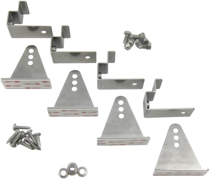 DLX Rocker Foot Mount Set for Solar Panels – Stainless Steel – Ideal for RV and Off-Grid Solar Systems (40mm)