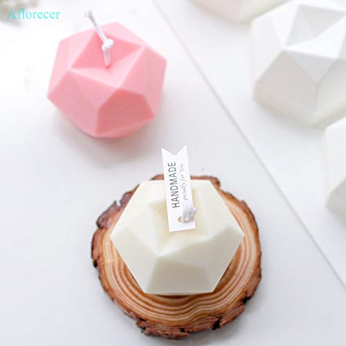 CHXIHome Silicone Molds, DIY Candle Making Mold 3D Silicone Mold, Wax Candle Mold, DIY Candle Mold, Aromatherapy Candle Silicone Mold(Single Grid)