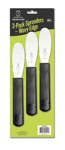 Image of Mercer Culinary Millennia Spreaders with Wavy Edge, 3 Pack