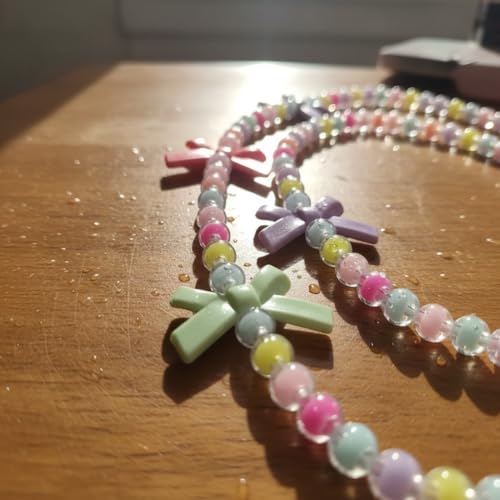 Image of KHOLAD White Bow Phone Chain Crossbody Pearl Strap | 2in1 Wrist & Shouler Crossbody Lanyard | Pearl Beads Charms Chain with Phone Tether Patches | Compatible with Most Phones, Bag, Purse