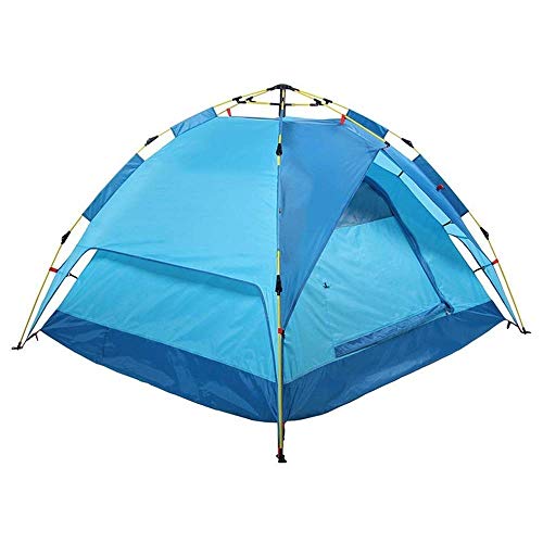 Tente de camping 2-3 places imperméable avec arceaux en aluminium de 200x180x115cm