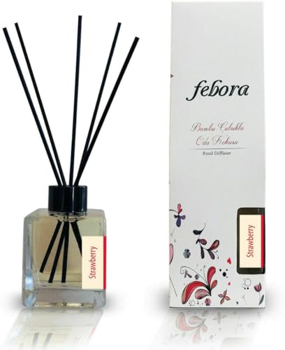 Difusor de varillas Strawberry con diseño floral miniatura 1