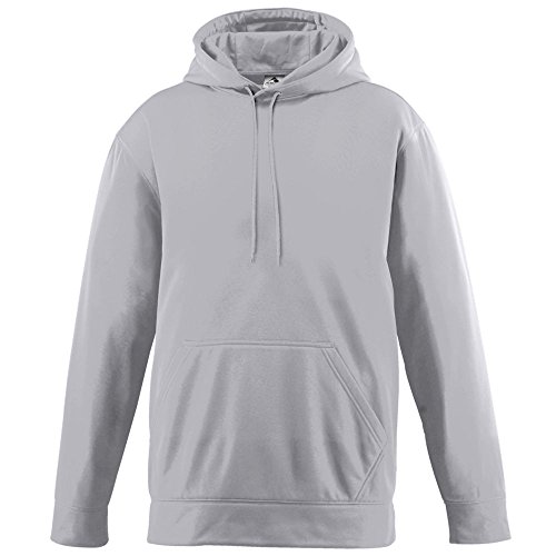 Augusta Sportswear Wicking Fleece Hooded Sweatshirt, 3X-Large, Athletic Grey