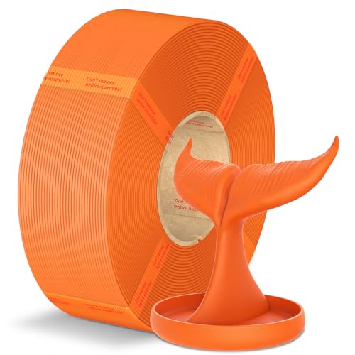 ANYCUBIC PLA+ Refill Filament 1.75mm, Hohe Zähigkeit und Präzision 3D Druckmaterialien, Intelligente Identifikation, PLA Plus Spoolless, 1KG Orange 1KG PLA+ Orange 1KG
