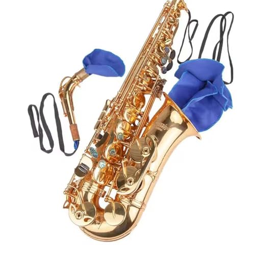Saxophone Cleaning Kit - Sax Instrument Cleaner Cloth for Alto, Tenor, Soprano, Clarinet, Flute, Woodwind Instruments, Set of 2