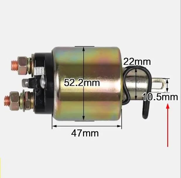 Herramientas para exteriores Relé de solenoide de arranque L100 de 12V para YANMAR L40 L48 L60 L70 L90, interruptor magnético eléctrico diésel, generador de 2KW y 3KW 7CN-H1940-01 Piezas de repuesto(F