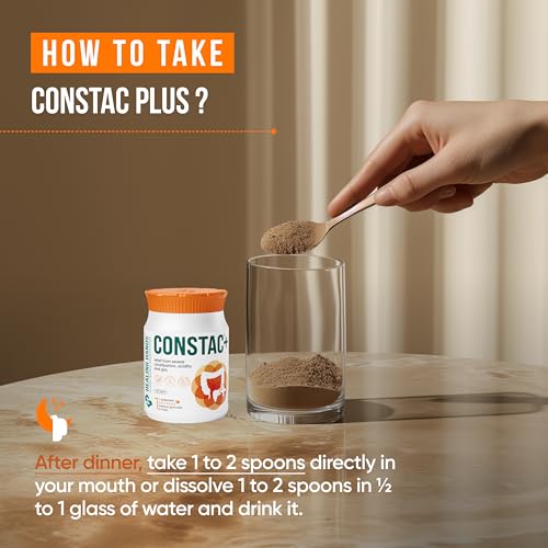 Image of Healing Hands Constac Plus for Relief in Severe Constipation, Acidity and Gas, Plant Based Natural Constipation Solution, Clinically Proven, Herbal, Strong - 100 gm (Granules)