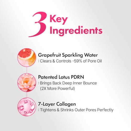 Image of Hanskin PDRN Micro Bubble Pore Mask, Pink Lotus PDRN Mask, 3.21 fl oz | 3-Second Foaming Formula, Micro Bubble Foam Mask, Pink Lotus PDRN, Pore Care, Sebum Control, 7-Layer Collagen, Hydrating
