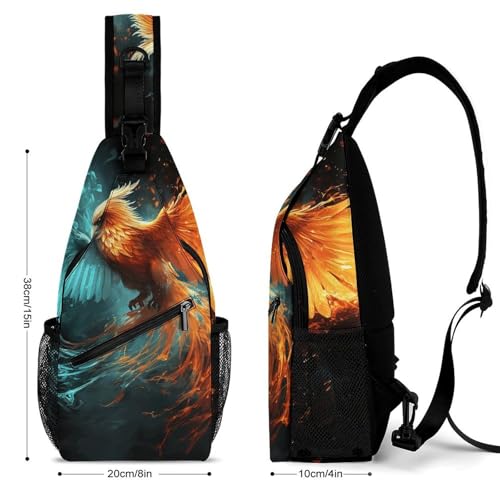 Pink Butterfly Sling Bag for Men Women - Adjustable Crossbody Chest Backpack, 15" Travel Hiking Fanny Pack2