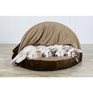 Furhaven-35-Round-Orthopedic-Dog-Bed-for-LargeMedium-Dogs-w-Removable-Washable-Cover-For-Dogs-Up-to-50-lbs-Microvelvet-Snuggery-Espresso-35-inch - Cucciolini Doodles   Furhaven-35-Round-Orthopedic-Dog-Bed-for-LargeMedium-Dogs-w-Removable-Washable-Cover-For-Dogs-Up-to-50-lbs-Microvelvet-Snuggery-Espresso-35-inch