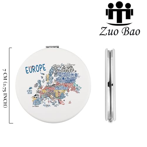 Espejo de Maquillaje Redondo Compacto de 7 cm miniatura 2