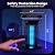 OnBeam Solar Bug Zapper Outdoor, Mosquito Zapper Outdoor Waterproof Electric Rechargeable Fly Zapper with Solar Panel, 4200V Fly Trap Indoor for Home Backyard, Patio, Garden, Camping