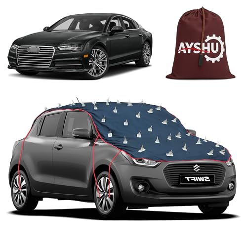 Image of AYSHU Water-Resistant Spike Car Cover for Audi A7 - Protects from Dogs, Monkeys, Dust, Sunlight & UV - Full Roof Universal Fit