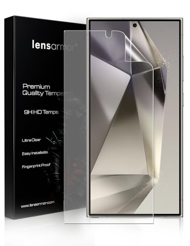 Image of Lensarmor Compatible with Samsung Galaxy S24 Ultra Matte Flexible Screen Protector (1 Pack) - Anti-Glare TPU Film, Fingerprint Unlock Supported, Easy Installation Kit, Case-Friendly Fit