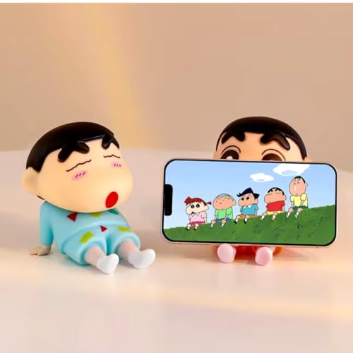 Image of FUNFOB Shinchan Action Figure | Shin chan Figurine Cartoon Figures Toys for Boys & Girls PVC Multicolour (Shinchan Mobile H with Box (Red))