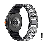 金属 スマートウォッチバンド 対応 Samsung Galaxy Watch8 Classic 交換ベルト調整可能 男女兼用 マグネットクラスプ 鋼 留め金 メッシュ 軽量 通気性 ストラップコンパチブル 換えバンド Galaxy Watch8 Classic 交換ストラップ 金属ベルトレディースメンズ対応 (1)