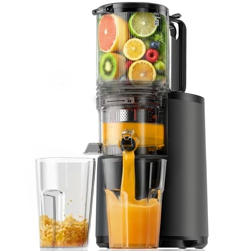 Cold Press Juicer, EUHOMY 5.6" Extra Large Feed Chute Slow