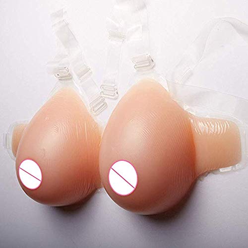 Faux sein de silicone naturel 2XL 1200g pour déformation de cadmium