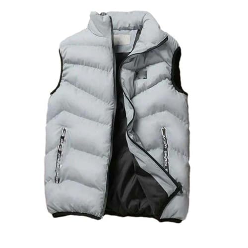 Chaqueta de plumón sin mangas JXQXHCFS chaleco acolchado casual
