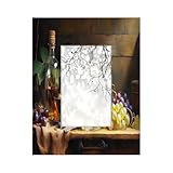 Daiachsy 4×6 Picture Frame Wine Grape Leaf Hanging Wall & Tabletop Picture Frams Vertical or Horizontal Display Wooden Collage Photo Frame Multi Size Desk for Family Photos Gallery Wall Decor Gift