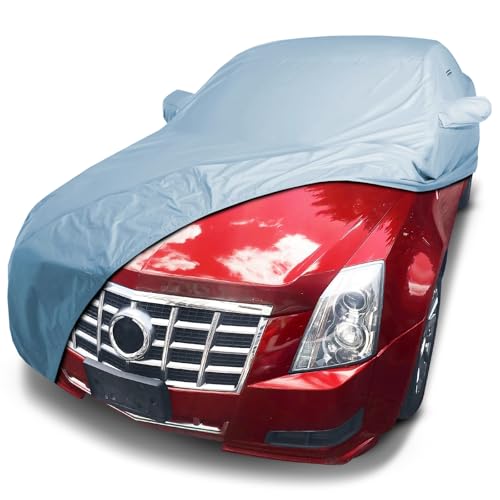 Image of iCarCover Premium Car Cover for 2010-2014 Cadillac CTS Wagon Heavy Duty Waterproof All-Weather Automobiles Custom Fit Indoor Outdoor UV Snow Protection Covers with Straps and Bag