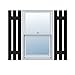 Ekena Millwork LS3C12X02700BL Custom Three Board Spaced (2 Batten), Board-n-BattenShutter (Per Pair)12"W x 27"HBlack