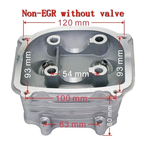 Culata de 57,4 mm GY6 mecanizada en aluminio estructural para 152QMI y 157QMJ 2