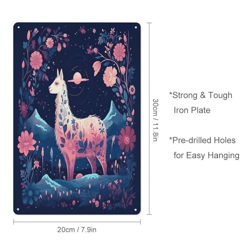 Placa de estaño de alpaca con diseño artístico e instalación fácil 3