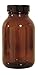 Viva-Haushaltswaren braunes Apothekerglas 1x 500ml inkl. Schraubverschluss & Etiketten made in Germany