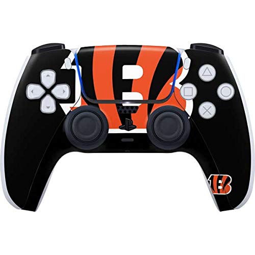 Skinit Decal Gaming Skin Compatible with PS5 Controller - Officially Licensed NFL Cincinnati Bengals Large Logo Design
