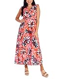 Mud Pie Simone Womens Maxi Dress, Large, Red Floral New Zealand | Ubuy
