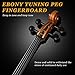 Ktaxon 4/4 Ebony Fitted Cello, Acoustic Cello Full Size cello with 7mm Padding Cello Case, Extra String, Bridge, Bow and Rosin for Beginner Adult(Matte)