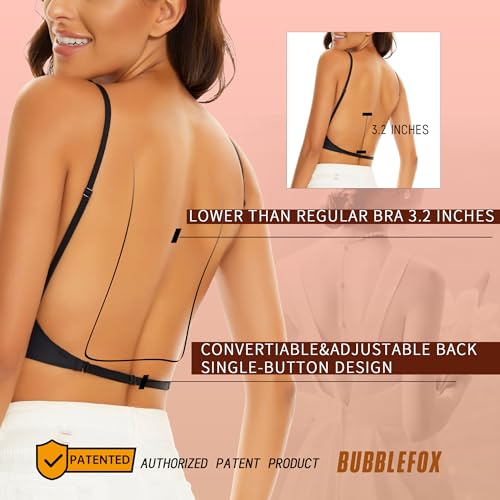 Soutien-gorge dos nu invisible triangle convertible taille basse - 3