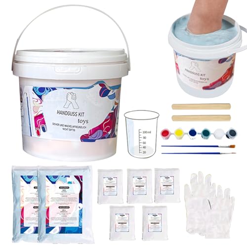 Genérico Moldes Mano Kit - Escultura Manos Pareja, Kit 3D Molde Manos Escayola, Manualidades Adultos, Regalo Pareja, Detalle Para Bodas Aniversarios Fiestas