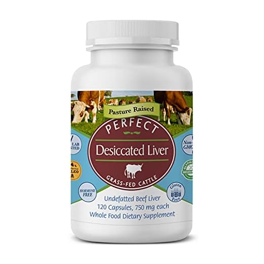 Perfect Supplements – Perfect Desiccated Liver – 120 Capsules - Undefatted Beef Liver – Natural Source of Protein, Iron, Vitamins A & B