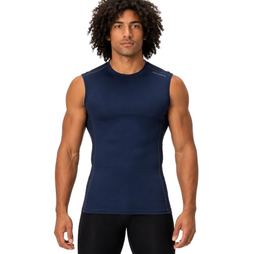 DEVOPS 3 Pack Men's Compression Shirts Sleeveless Tank Top Baselayer by DEVOPS - Image 3