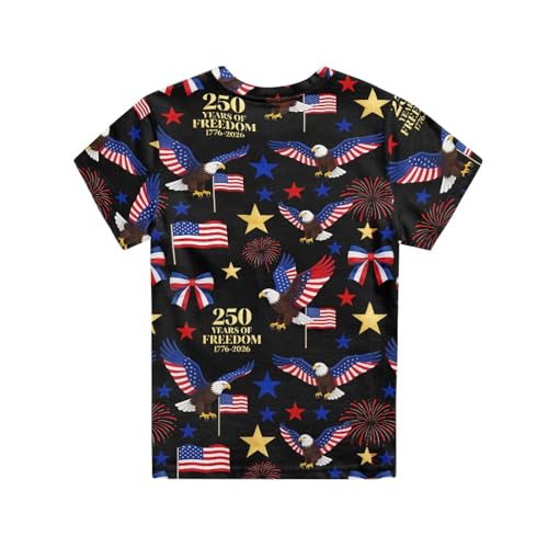 Image of Kids Graphic T-Shirt Boys Girls Novelty Tees Top Short Sleeve Shirts Summer Blouses 3-16