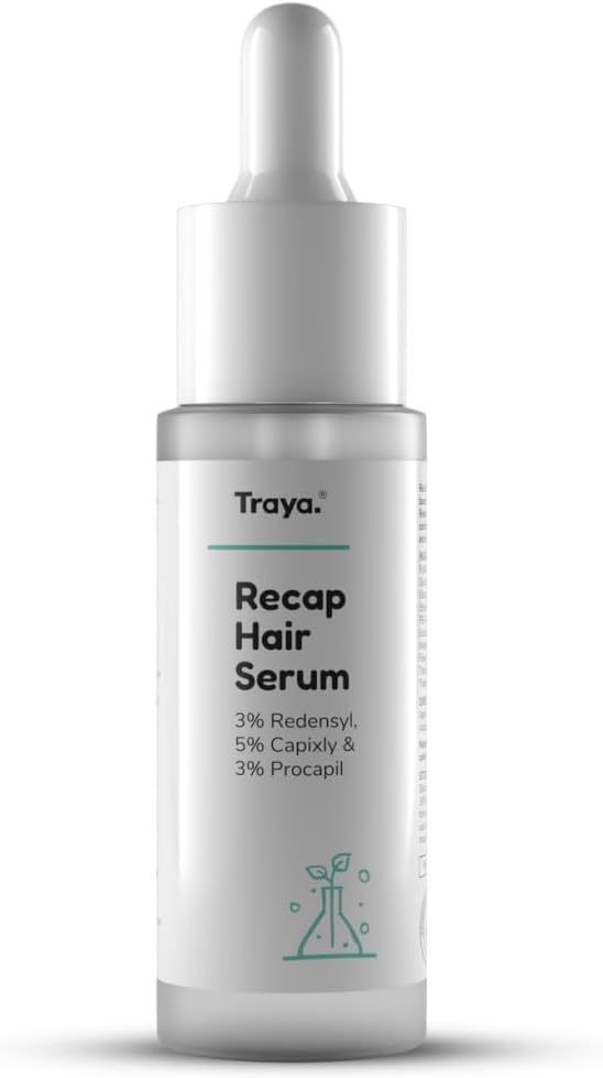 Natural Hair Growth Serum With 3% Redensyl, 5% Capixyl, 3% Procapil For Increasing Hair Thickness, Natural Dht Blocker, For Hair Fall Control & Growth (30Ml)