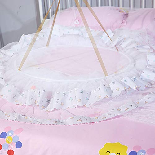 Sorandy Net, cortina de cama redonda estilo princesa de renda para cama infantil, rede universal par
