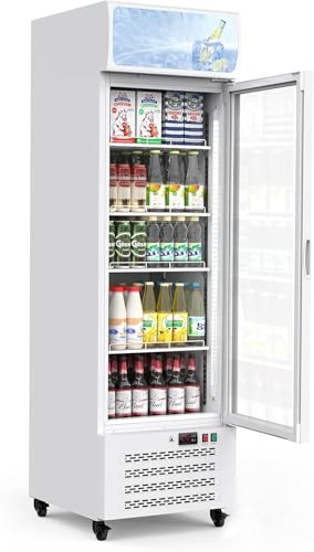 Commercial Refrigerators Glass Door Display Beverage Fridge 11.3 Cu. Ft